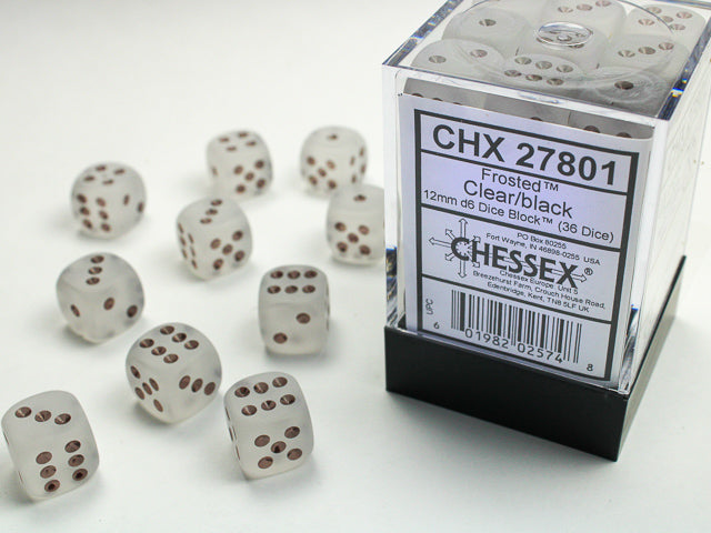 Frosted Clear/Black 36D6 12mm