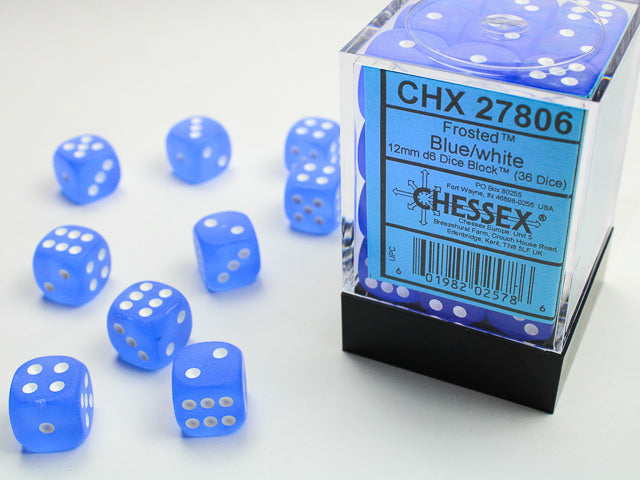 Frosted Blue/White 36D6 12mm