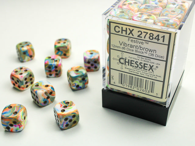 Festive Vibrant/Brown 36D6 12mm