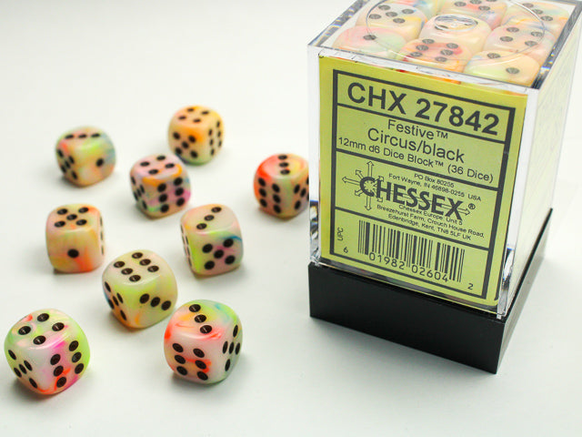 Festive Circus / Black 36D6 12mm