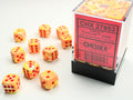 Festive Sunburst/Red 36D6 12mm