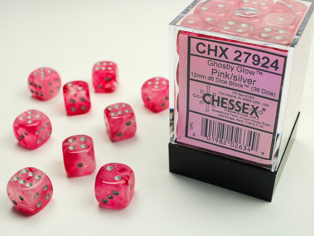 Ghostly Glow Pink/Silver 36D6 12mm