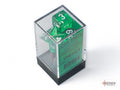 Translucent Green/White Polyhedral 7-Dice Set