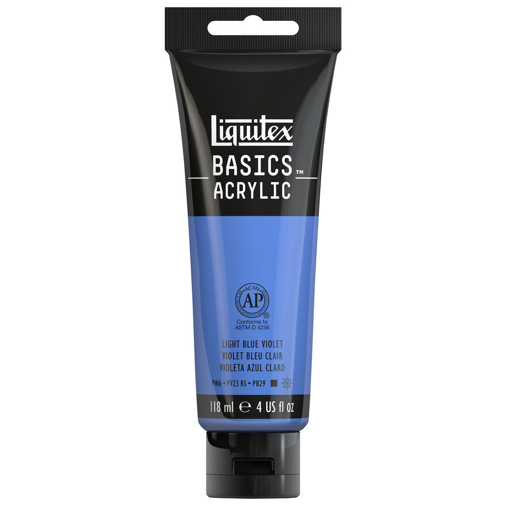 Basics Acrylic 118ml Tube, Light Blue Violet