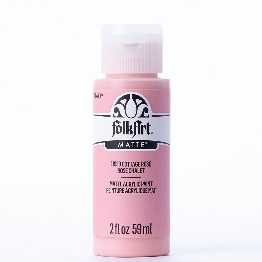 FolkArt Matte Acrylic Paint, 2 oz. - Cottage Rose