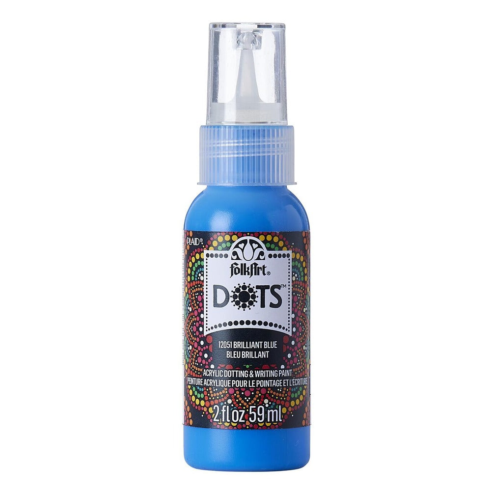 FolkArt Dots Acrylic Paint, 2 oz. - Brilliant Blue