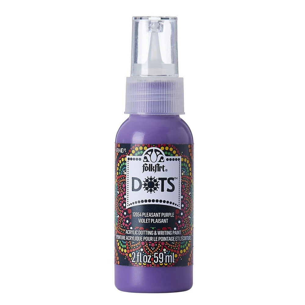 FolkArt Dots Acrylic Paint, 2 oz. - Pleasant Purple