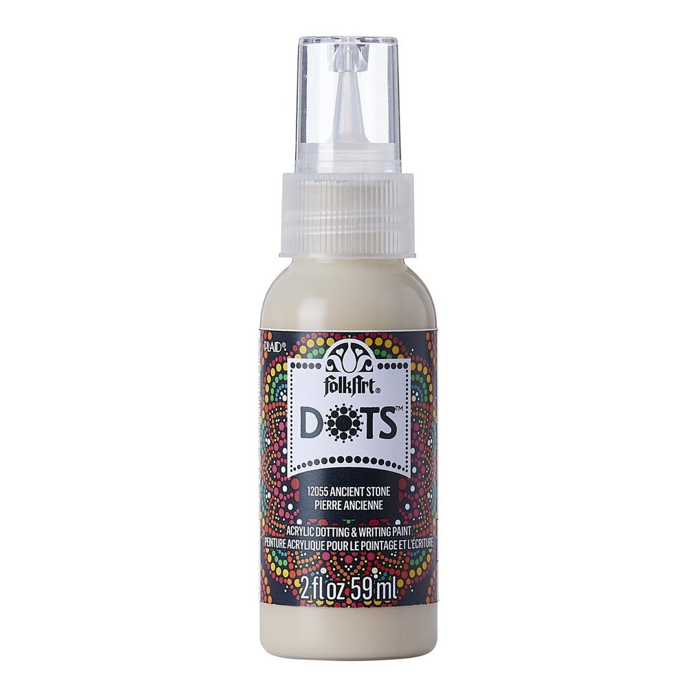 FolkArt Dots Acrylic Paint, 2 oz. - Ancient Stone