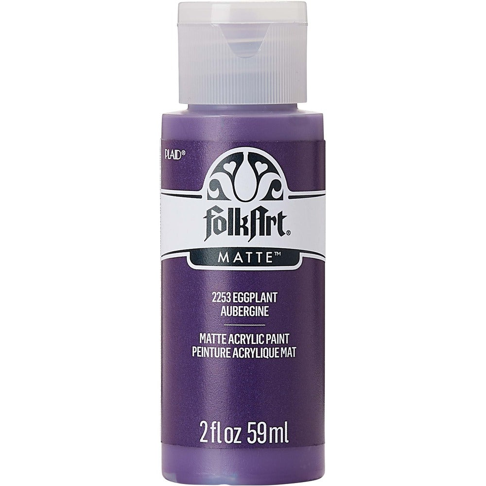 FolkArt Matte Acrylic Paint, 2 oz. - Eggplant