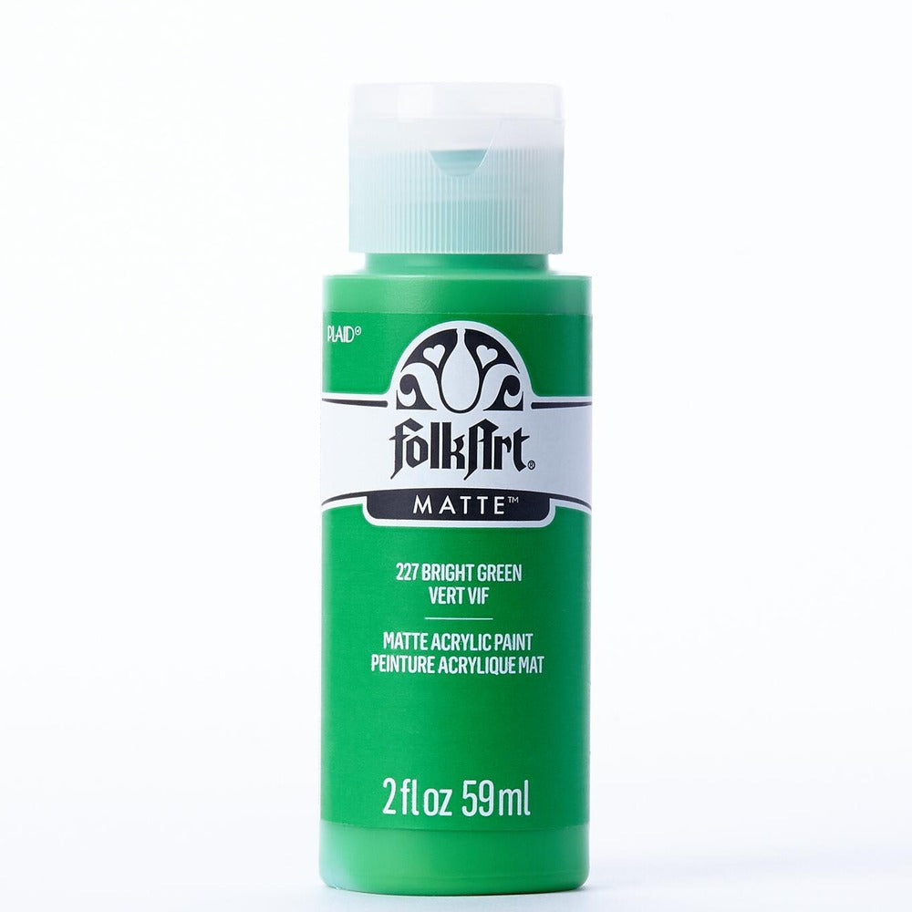 FolkArt Matte Acrylic Paint, 2 oz. - Bright Green