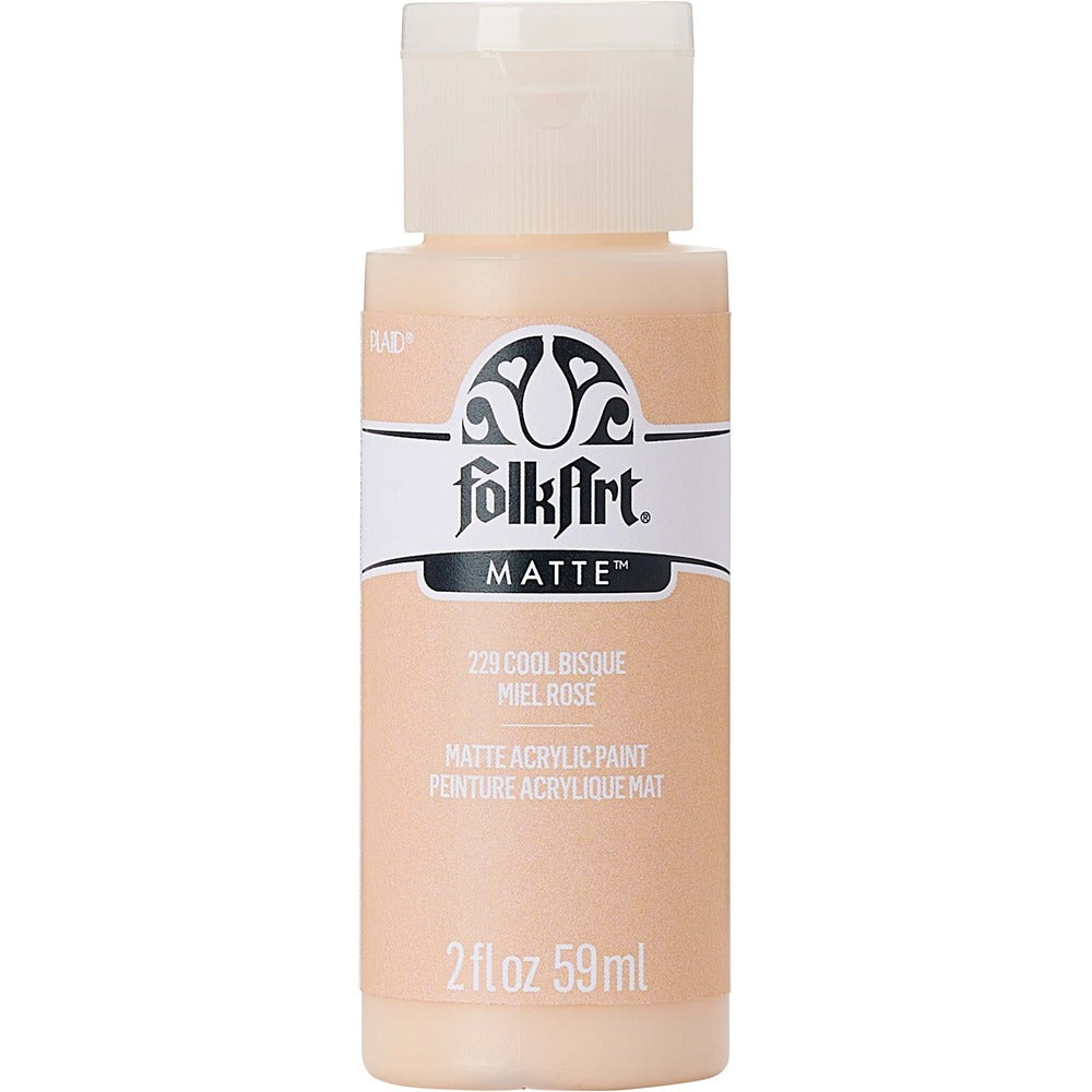 FolkArt Matte Acrylic Paint, 2 oz. - Cool Bisque