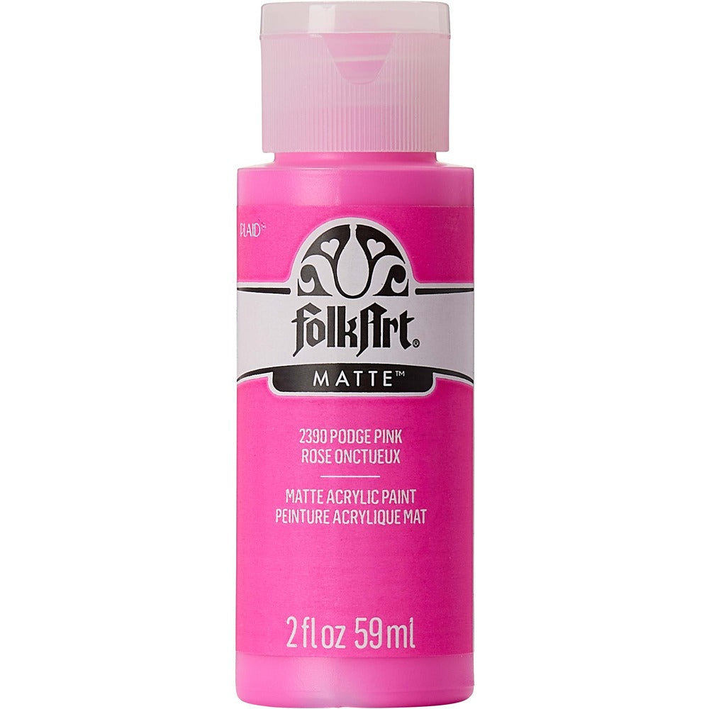 FolkArt Matte Acrylic Paint, 2 oz. - Podge Pink