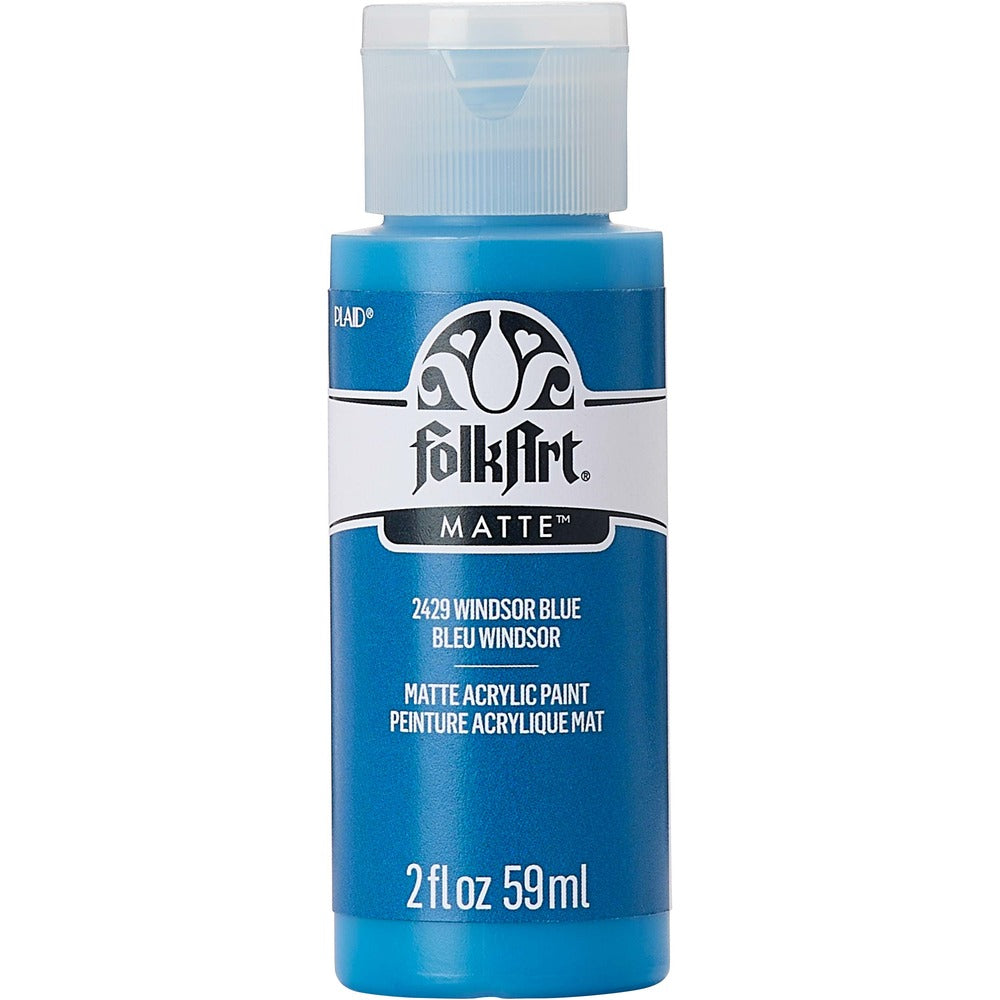 FolkArt Matte Acrylic Paint, 2 oz. - Windsor Blue