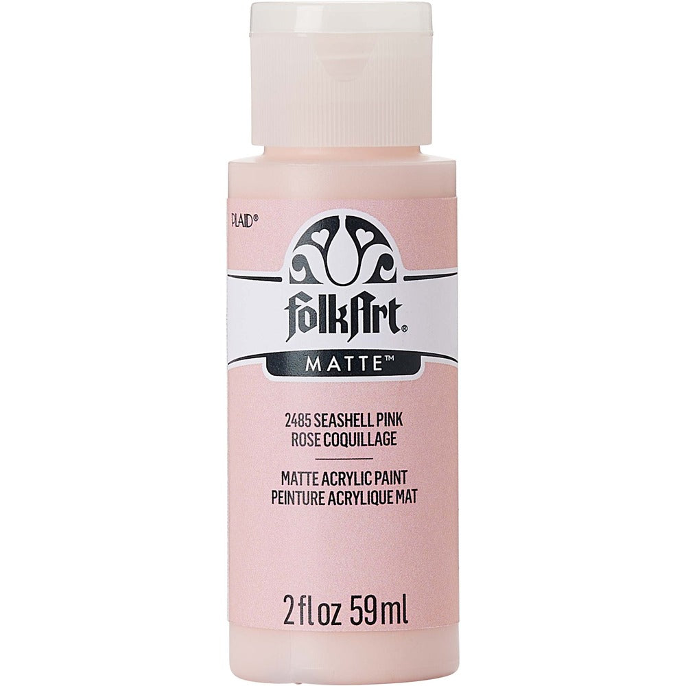 FolkArt Matte Acrylic Paint, 2 oz. - Seashell Pink