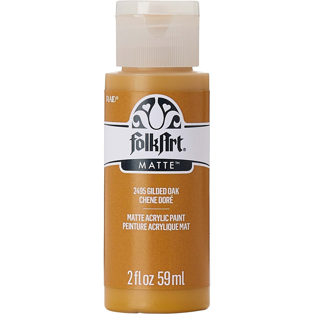 FolkArt Matte Acrylic Paint, 2 oz. - Gilded Oak