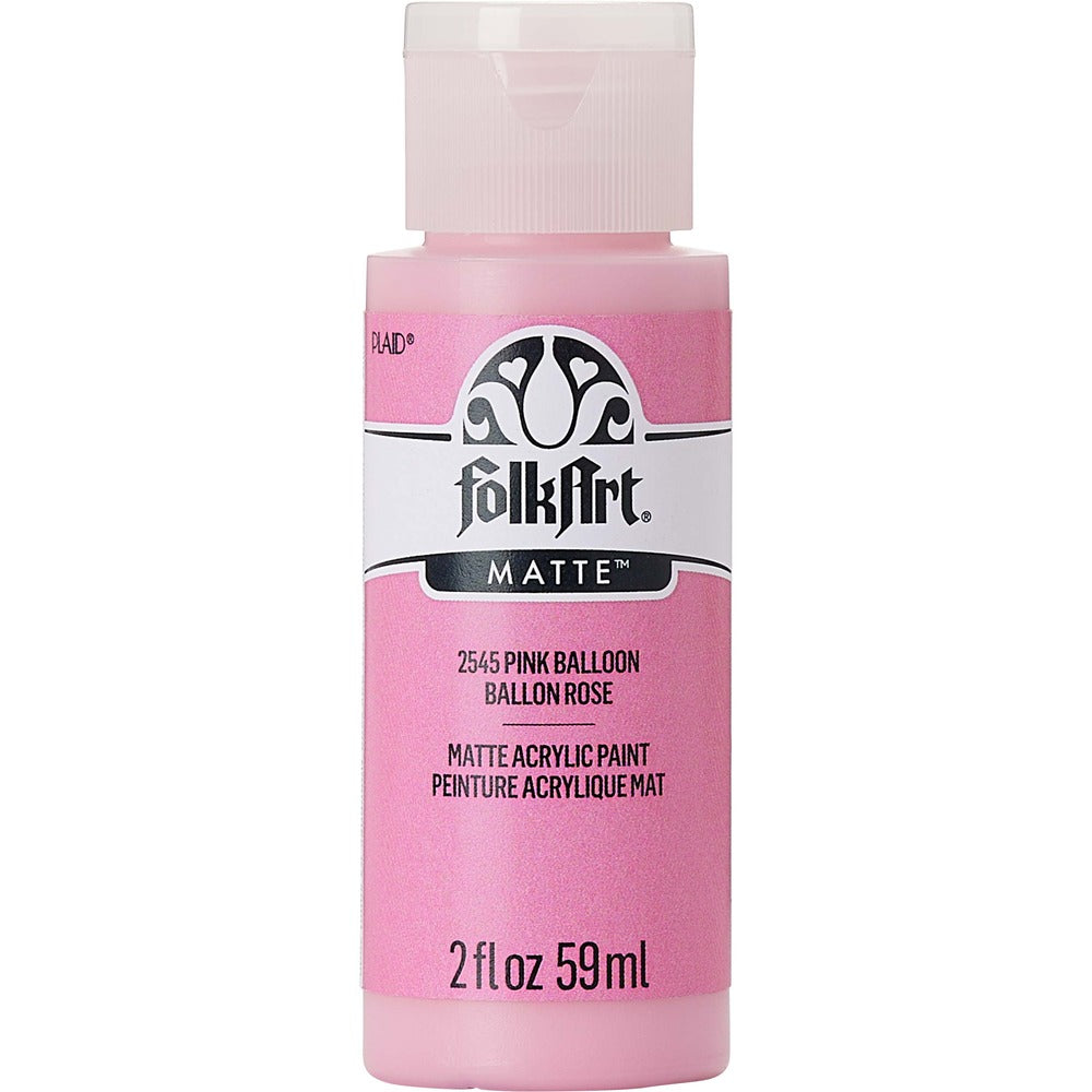 FolkArt Matte Acrylic Paint, 2 oz. - Pink Balloon