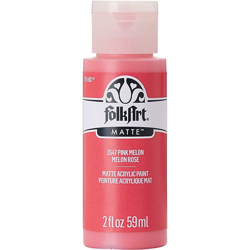 FolkArt Matte Acrylic Paint, 2 oz. - Pink Melon