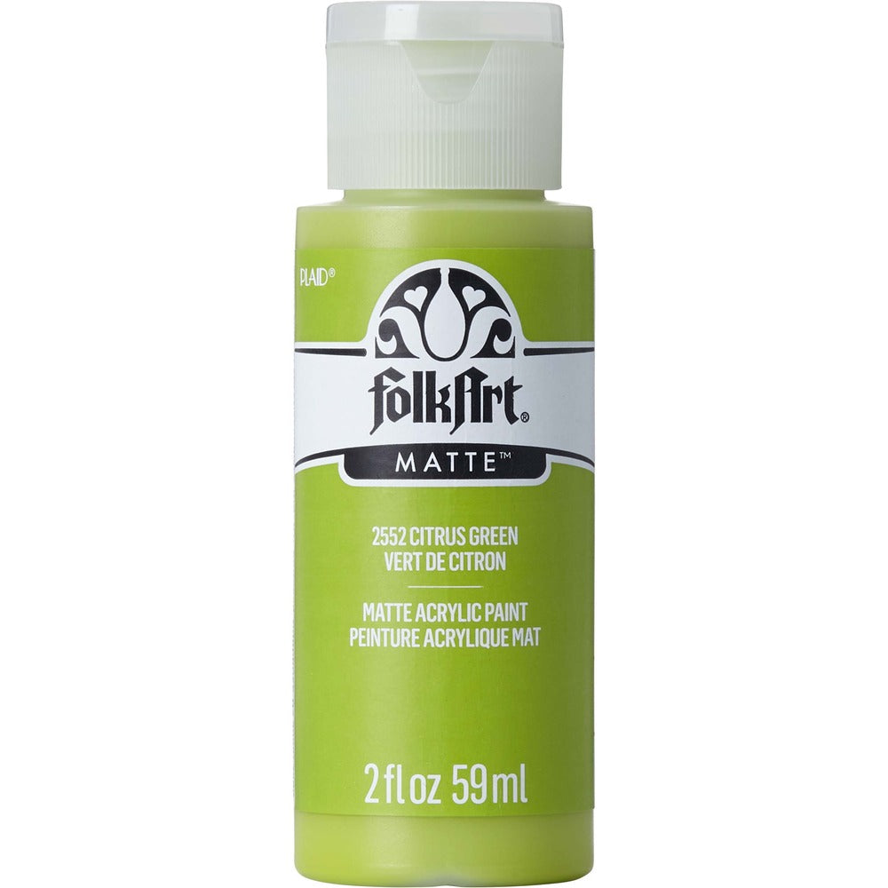 FolkArt Matte Acrylic Paint, 2 oz. - Citrus Green