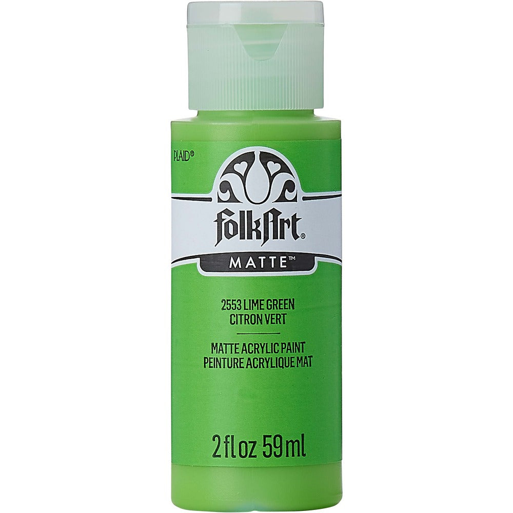 FolkArt Matte Acrylic Paint, 2 oz. - Lime Green