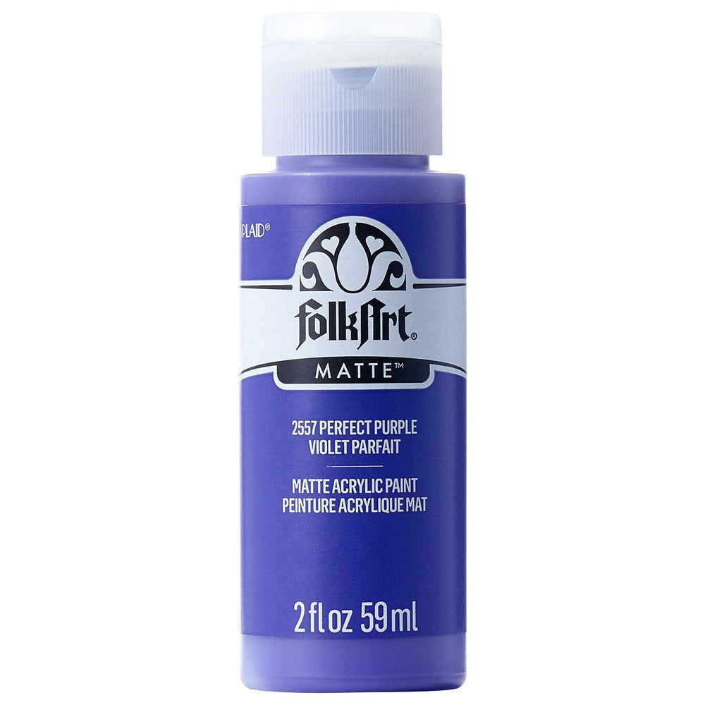 FolkArt Matte Acrylic Paint, 2 oz. - Perfect Purple