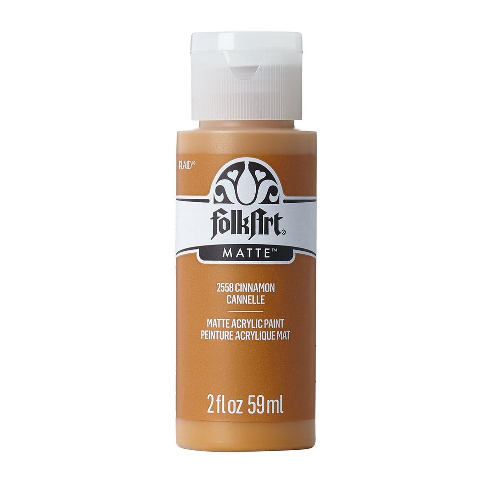 FolkArt Matte Acrylic Paint, 2 oz. - Cinnamon