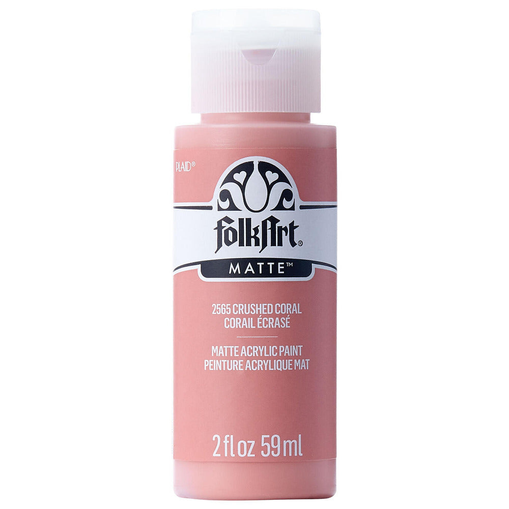 FolkArt Matte Acrylic Paint, 2 oz. - Crushed Coral