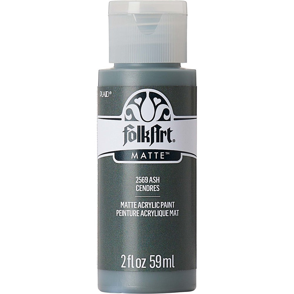 FolkArt Matte Acrylic Paint, 2 oz. - Ash