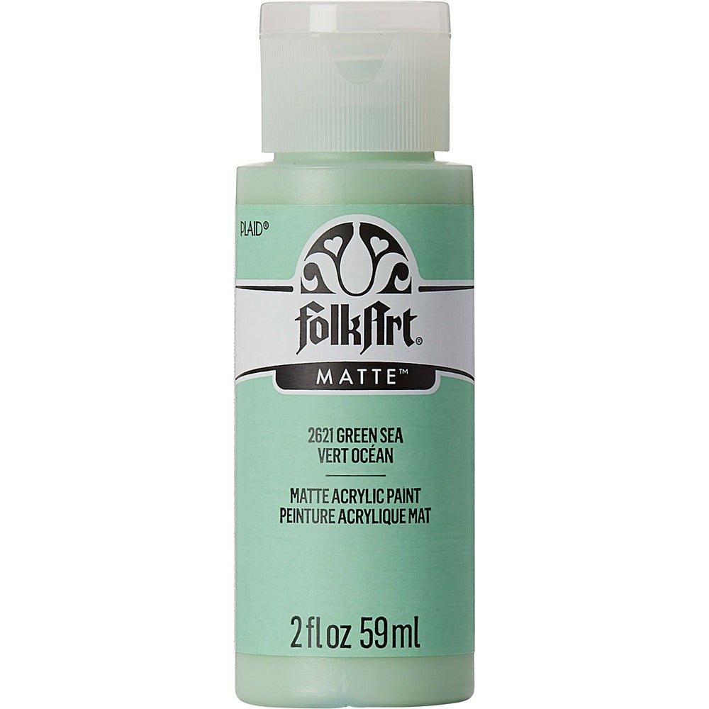 FolkArt Matte Acrylic Paint, 2 oz. - Green Sea