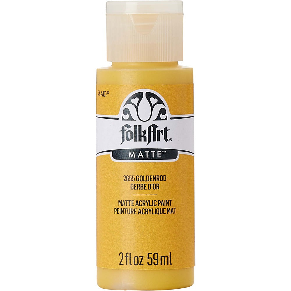 FolkArt Matte Acrylic Paint, 2 oz. - Goldenrod