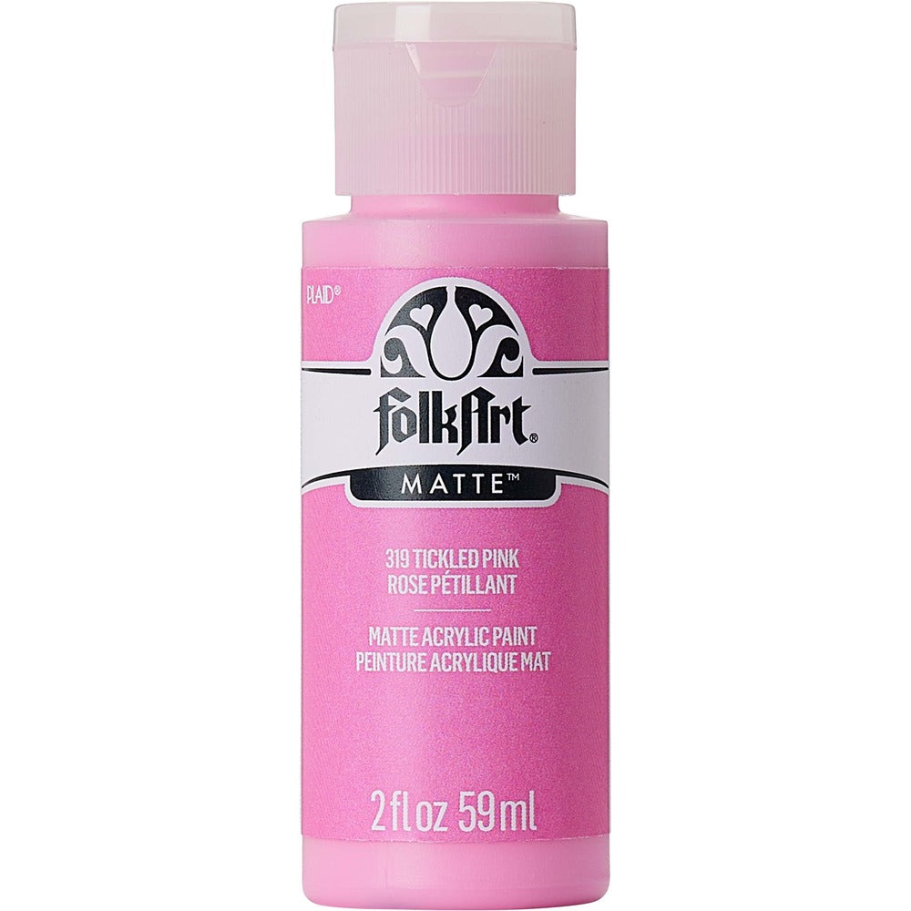 FolkArt Matte Acrylic Paint, 2 oz. - Tickled Pink