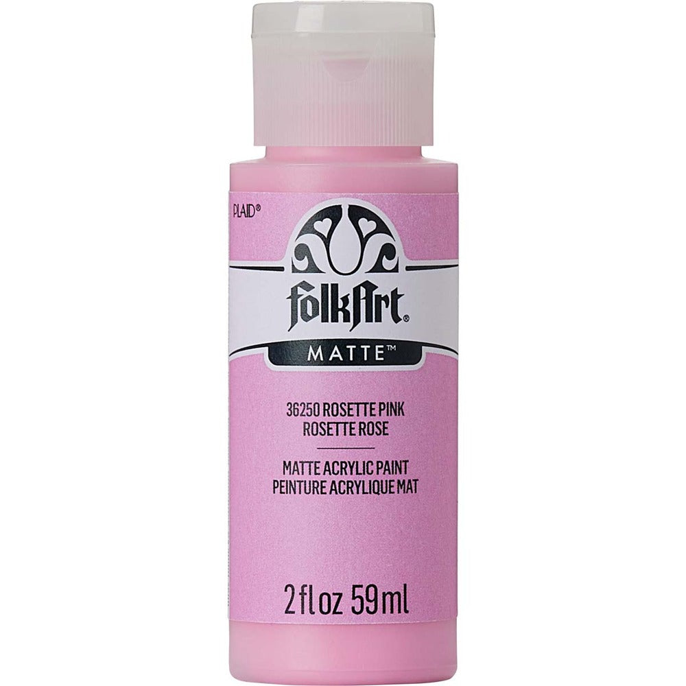 FolkArt Matte Acrylic Paint, 2 oz. - Rosette Pink