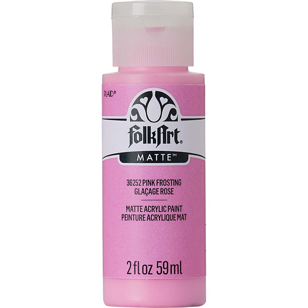 FolkArt Matte Acrylic Paint, 2 oz. - Pink Frosting