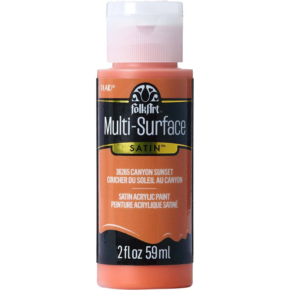 FolkArt Multi-Surface Satin Acrylic Paint, 2 oz. - Canyon Sunset