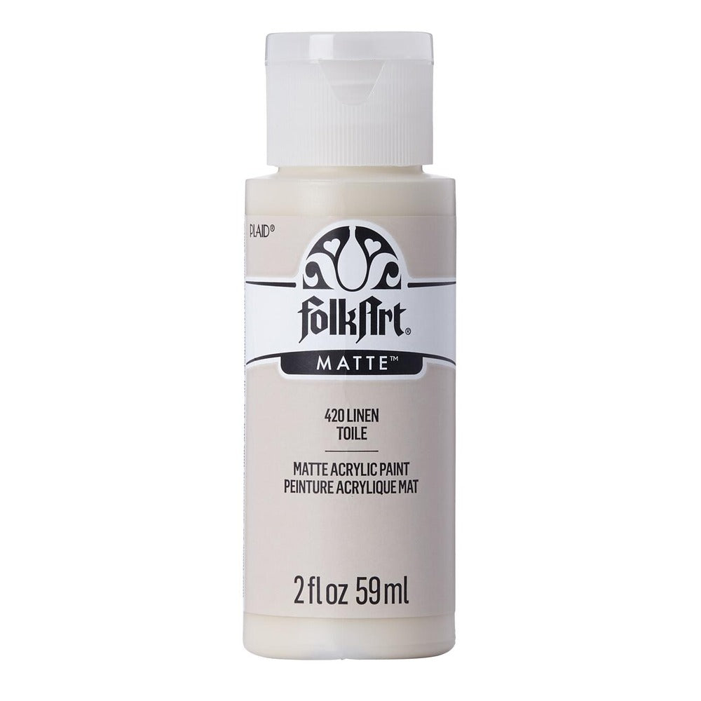 FolkArt Matte Acrylic Paint, 2 oz. - Linen