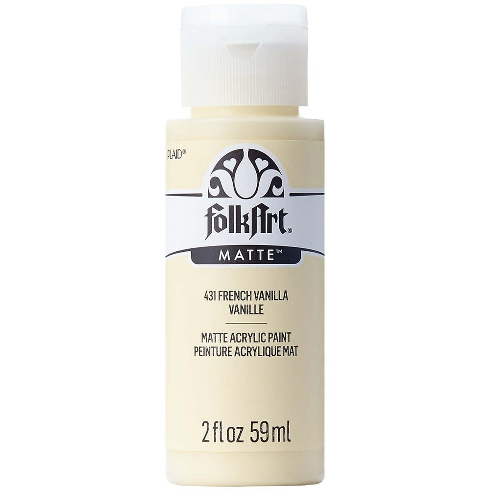 FolkArt Matte Acrylic Paint, 2 oz. - French Vanilla
