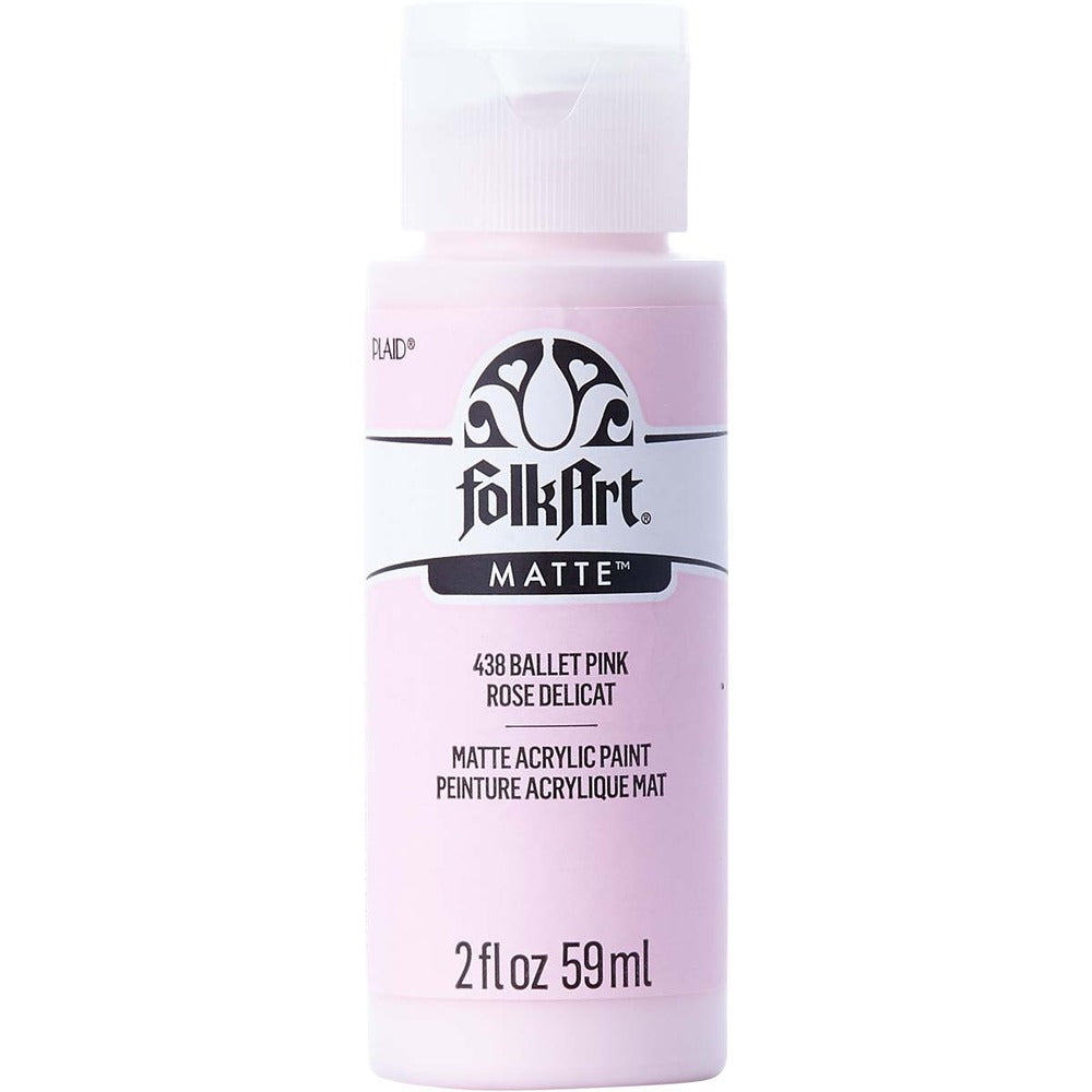 FolkArt Matte Acrylic Paint, 2 oz. - Ballet Pink