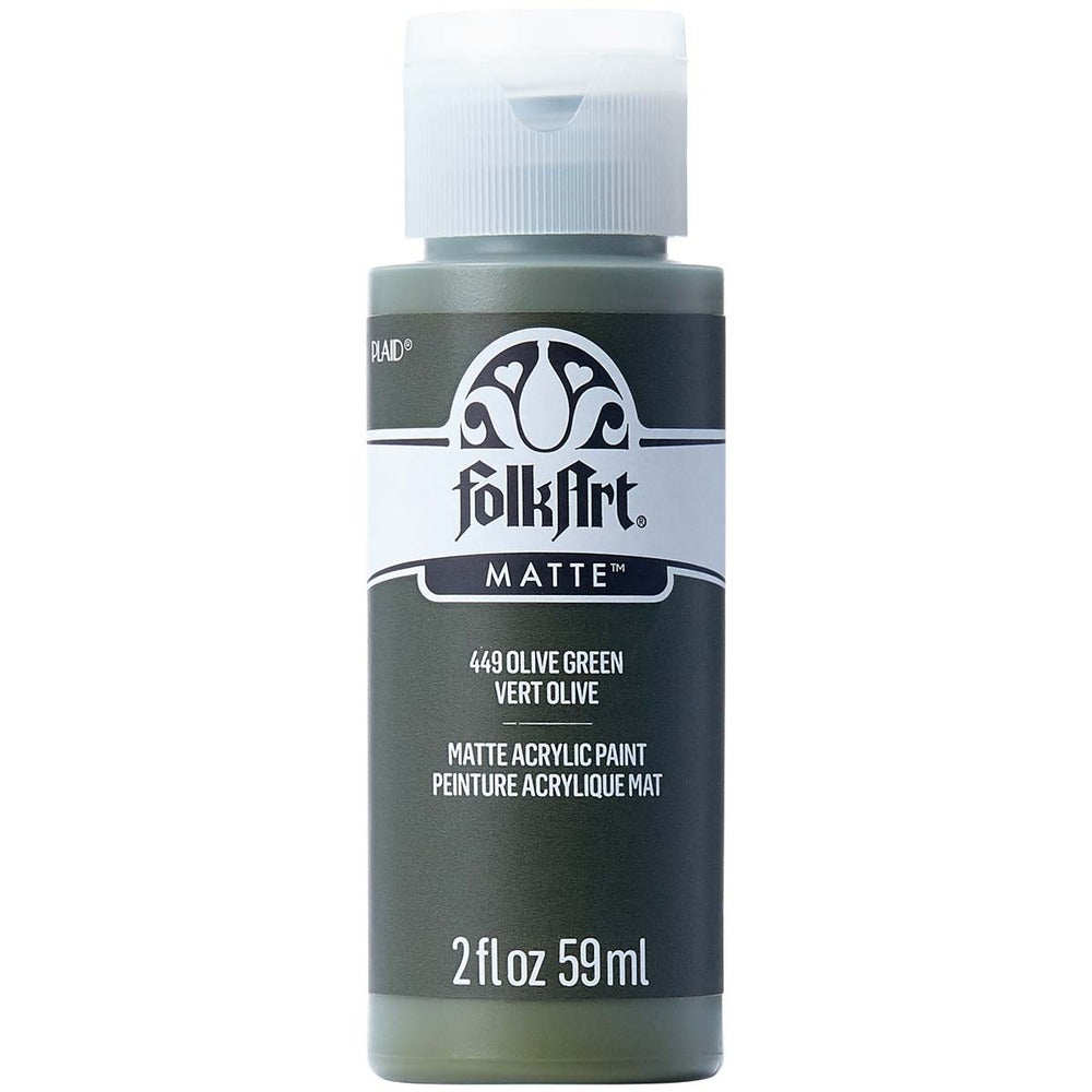FolkArt Matte Acrylic Paint, 2 oz. - Olive Green