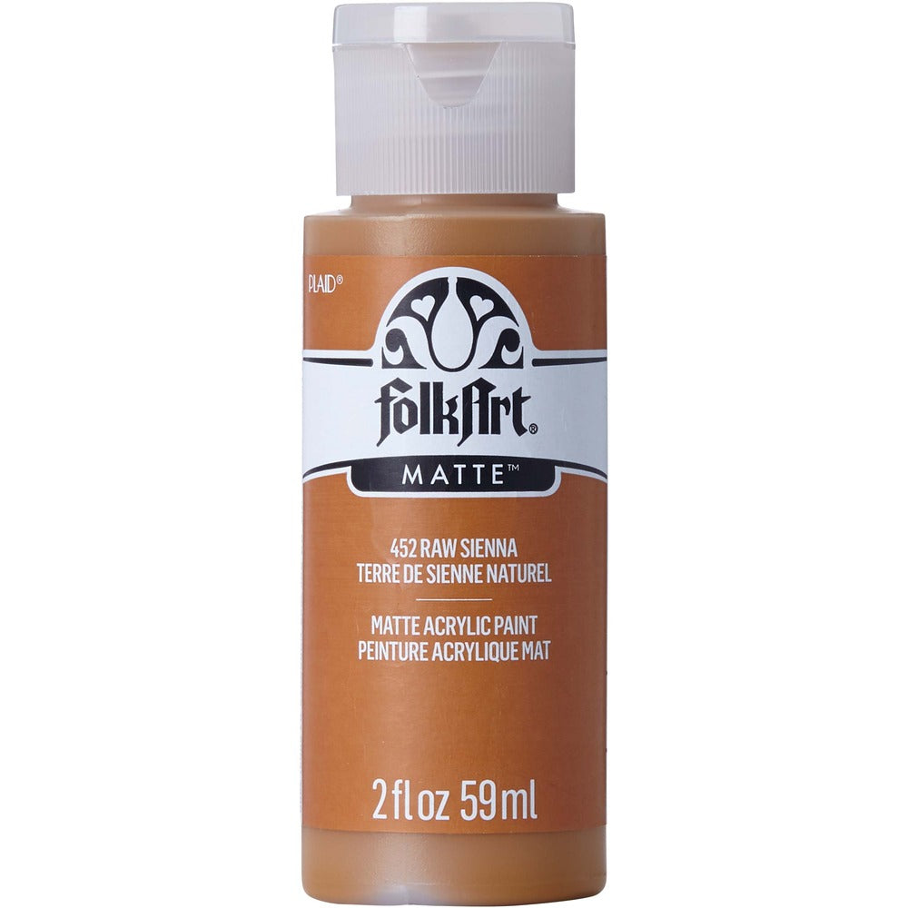 FolkArt Matte Acrylic Paint, 2 oz. - Raw Sienna
