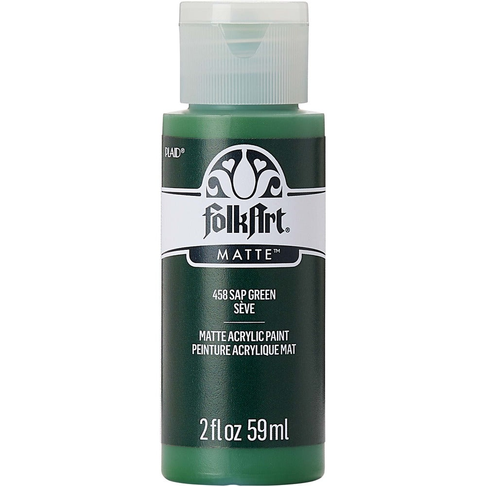 FolkArt Matte Acrylic Paint, 2 oz. - Sap Green