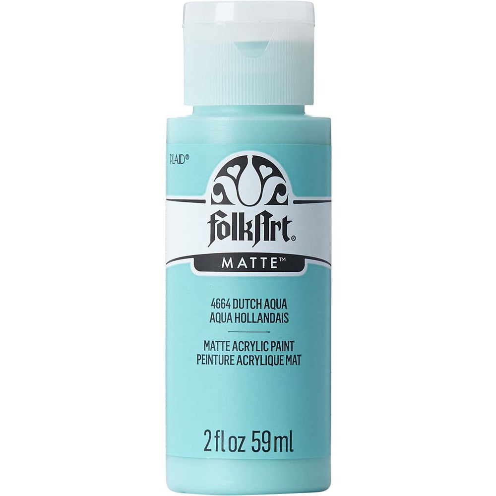 FolkArt Matte Acrylic Paint, 2 oz. - Dutch Aqua