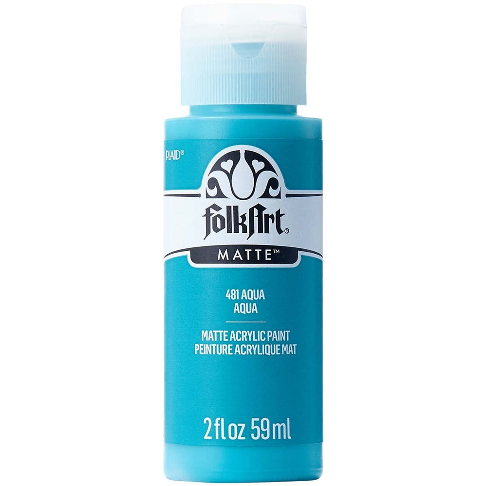 FolkArt Matte Acrylic Paint, 2 oz. - Aqua