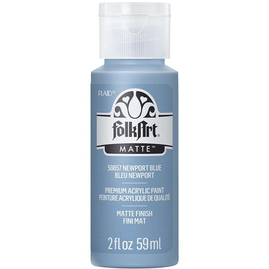 FolkArt Matte Acrylic Paint, 2 oz. - Newport Blue
