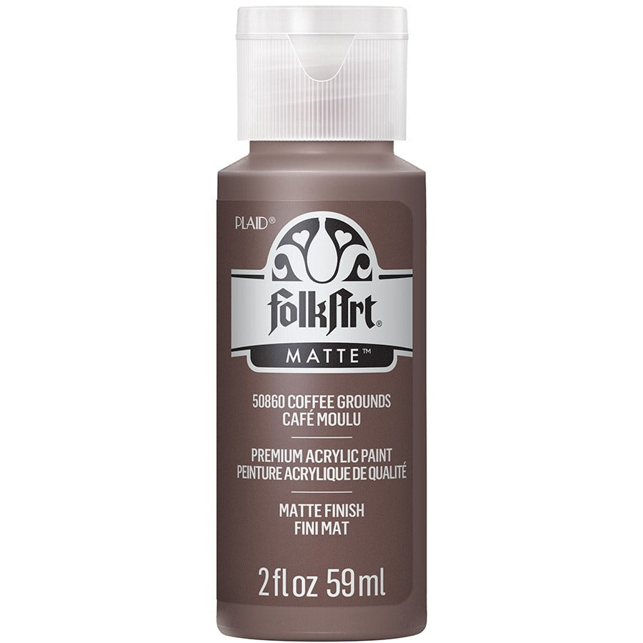 FolkArt Matte Acrylic Paint, 2 oz. - Coffee Grounds