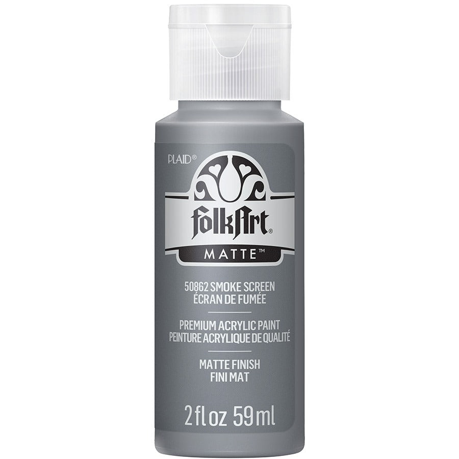 FolkArt Matte Acrylic Paint, 2 oz. - Smoke Screen