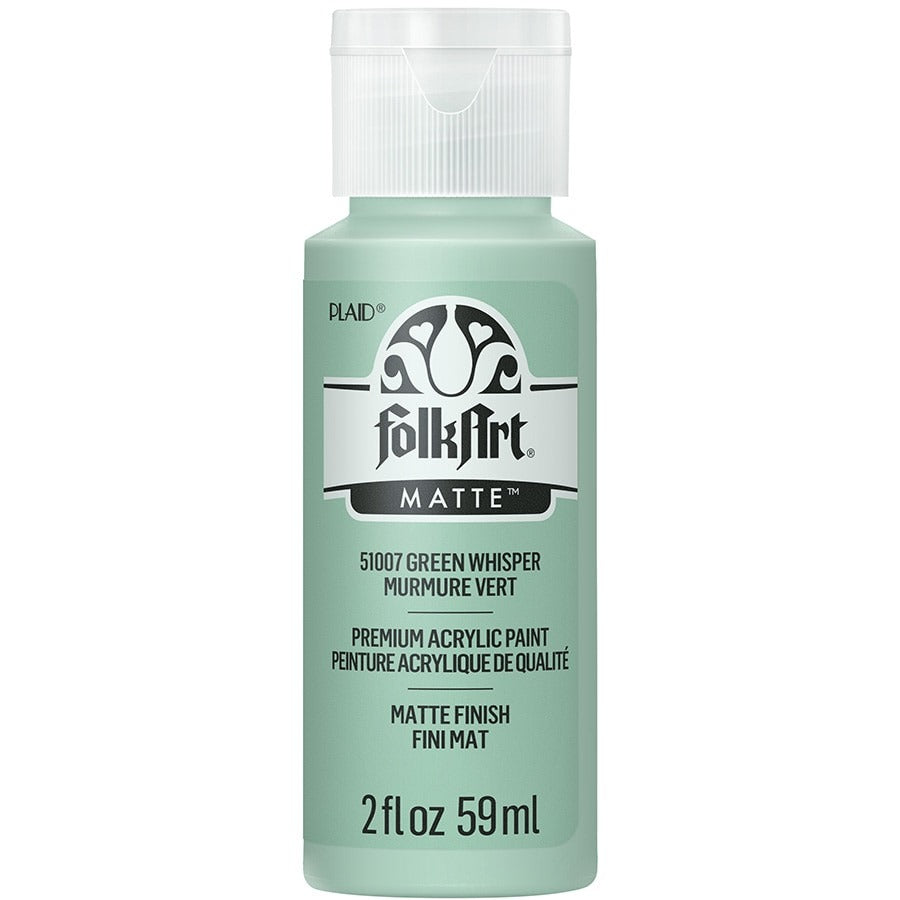 FolkArt Matte Acrylic Paint, 2 oz. - Green Whisper