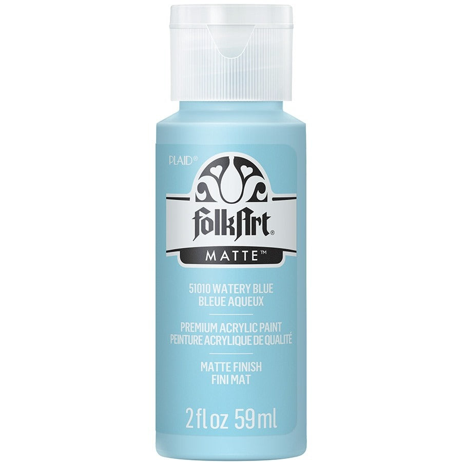 FolkArt Matte Acrylic Paint, 2 oz. - Watery Blue