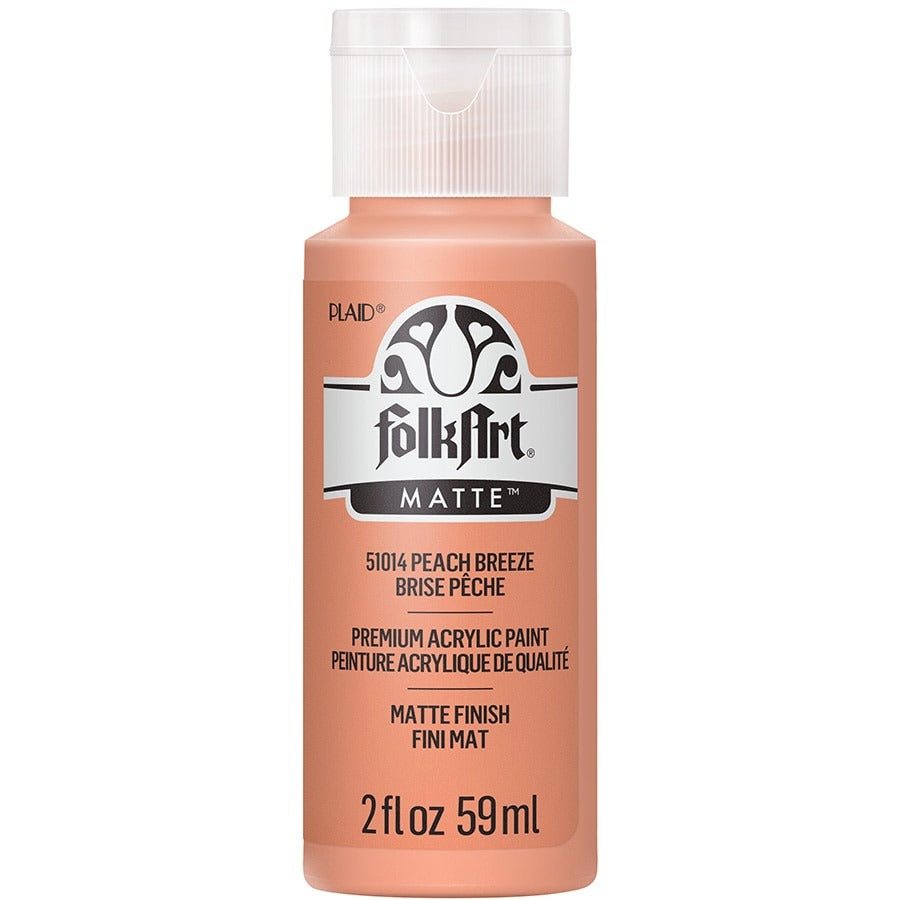 FolkArt Matte Acrylic Paint, 2 oz. - Peach Breeze