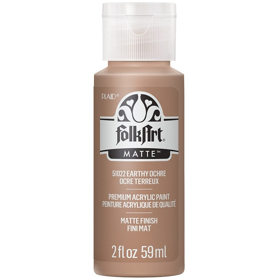 FolkArt Matte Acrylic Paint, 2 oz. - Earthy Ochre