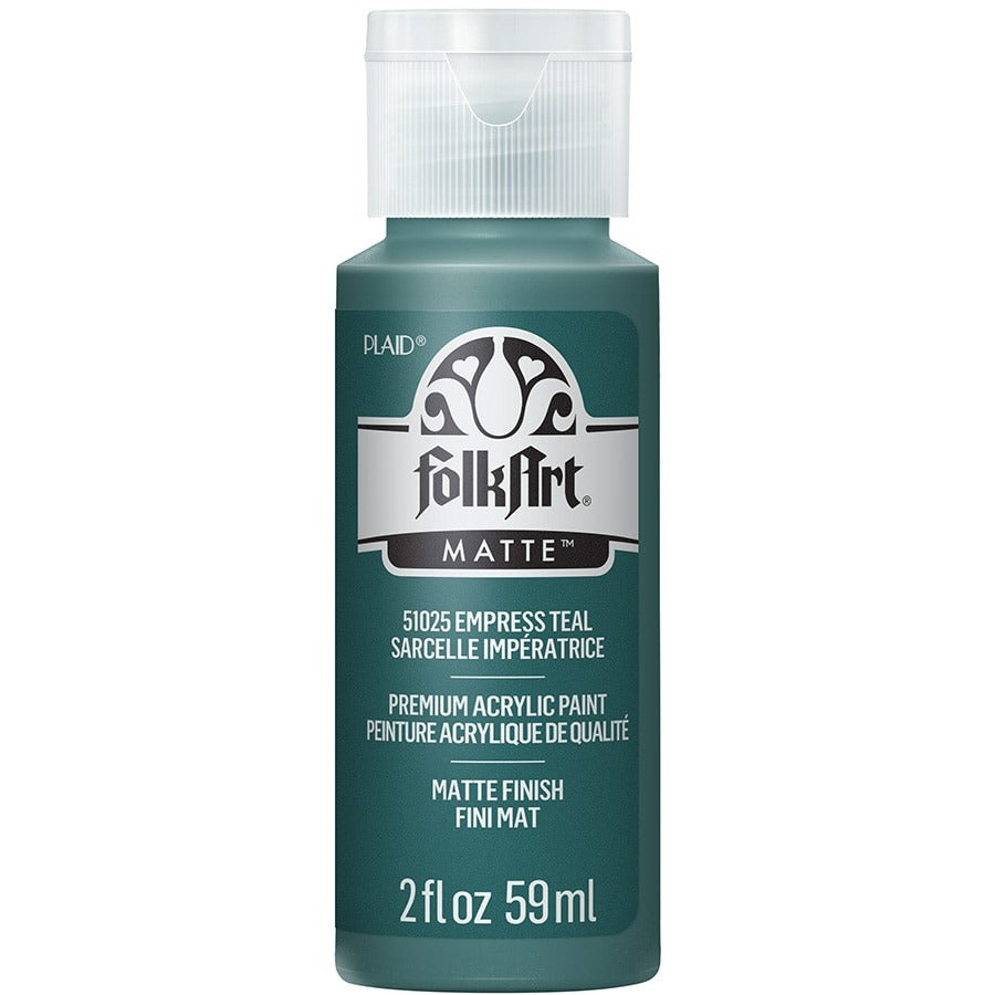 FolkArt Matte Acrylic Paint, 2 oz. - Empress Teal