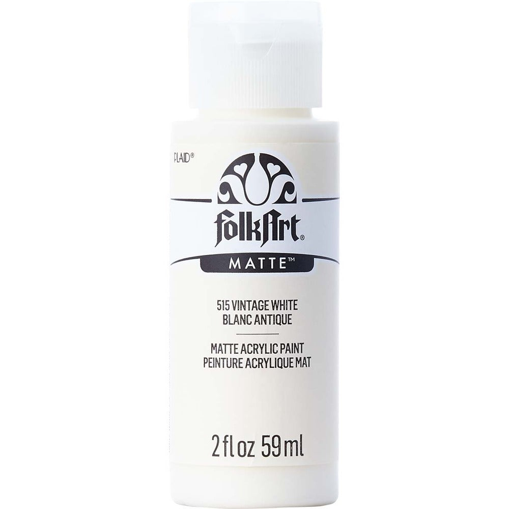 FolkArt Matte Acrylic Paint, 2 oz. - Vintage White